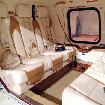 Agusta Westland AW109 SP passenger cabin interior