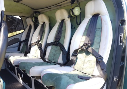 Eurocopter EC130 passenger cabin interior